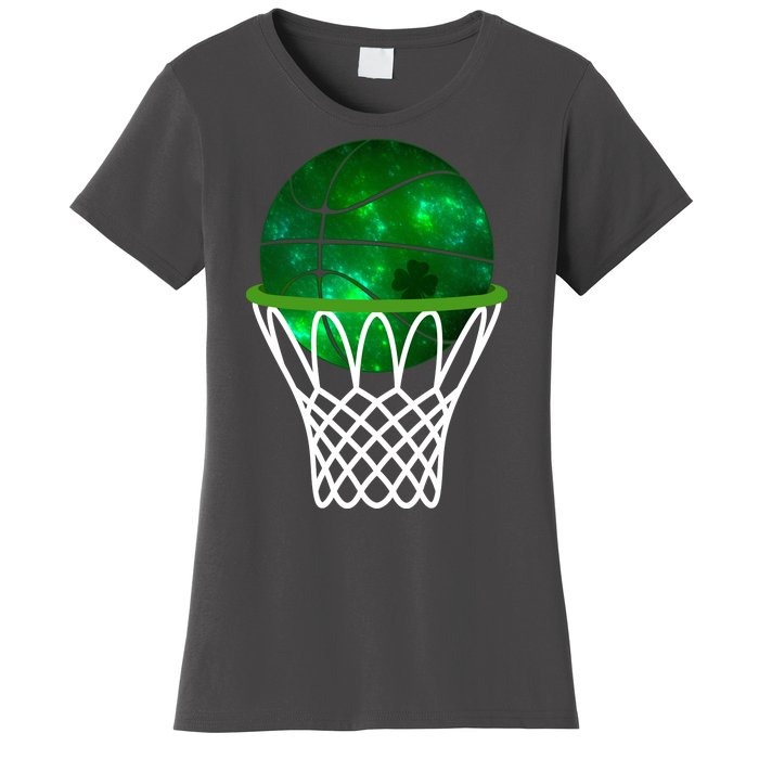 St Patricks Day Shamrock Basketball Irish Women's T-Shirt