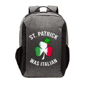 St Patricks Day, St Patrick Was Italian, Irish Shamrock Vector Backpack