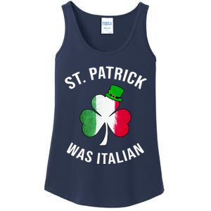 St Patricks Day, St Patrick Was Italian, Irish Shamrock Ladies Essential Tank