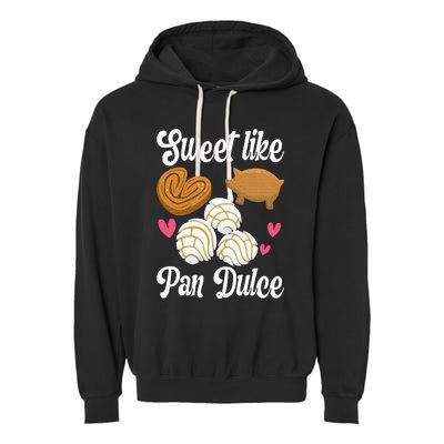 Sweet Pan Dulce Conchas Latina Mexican Mujer Concha Pastry Garment-Dyed Fleece Hoodie