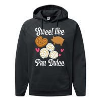 Sweet Pan Dulce Conchas Latina Mexican Mujer Concha Pastry Performance Fleece Hoodie