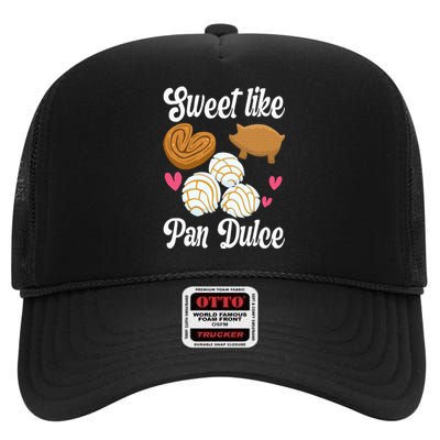 Sweet Pan Dulce Conchas Latina Mexican Mujer Concha Pastry High Crown Mesh Back Trucker Hat