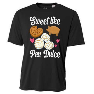 Sweet Pan Dulce Conchas Latina Mexican Mujer Concha Pastry Cooling Performance Crew T-Shirt