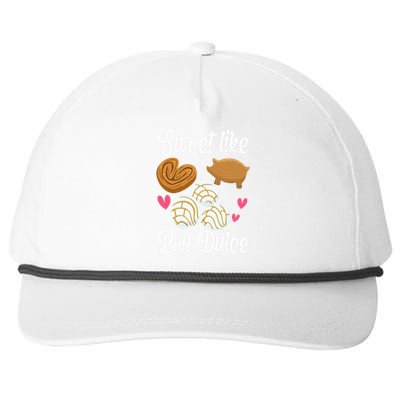 Sweet Pan Dulce Conchas Latina Mexican Mujer Concha Pastry Snapback Five-Panel Rope Hat