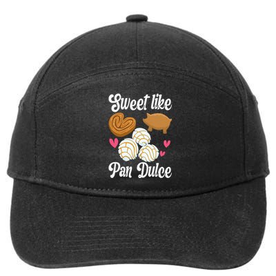 Sweet Pan Dulce Conchas Latina Mexican Mujer Concha Pastry 7-Panel Snapback Hat