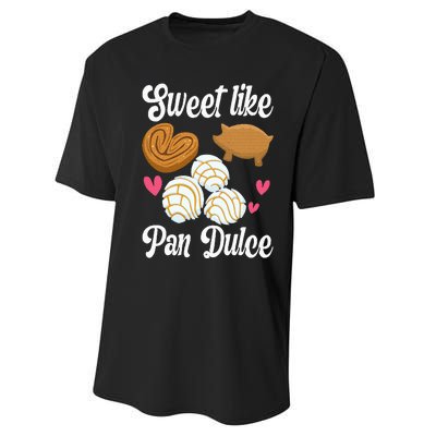 Sweet Pan Dulce Conchas Latina Mexican Mujer Concha Pastry Performance Sprint T-Shirt