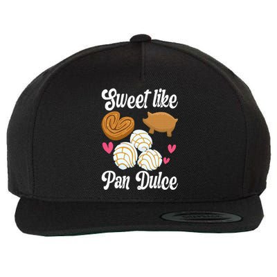 Sweet Pan Dulce Conchas Latina Mexican Mujer Concha Pastry Wool Snapback Cap