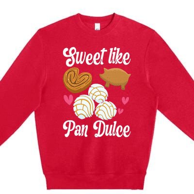 Sweet Pan Dulce Conchas Latina Mexican Mujer Concha Pastry Premium Crewneck Sweatshirt