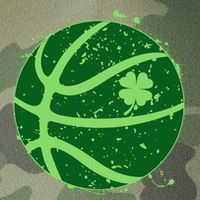 St Patrick's Day Lucky Shamrock Paint Splat Basketball Legacy Tie Dye Trucker Hat