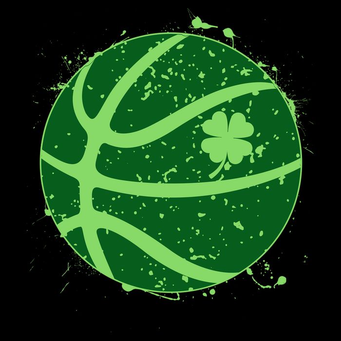 St Patrick's Day Lucky Shamrock Paint Splat Basketball 16 in Basic Backpack