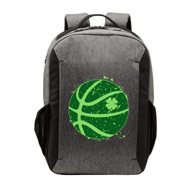 St Patrick's Day Lucky Shamrock Paint Splat Basketball Vector Backpack