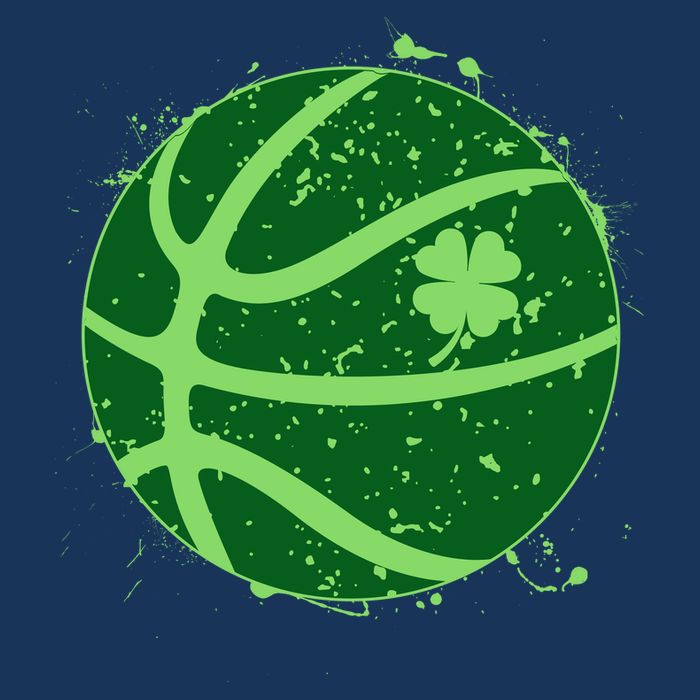 St Patrick's Day Lucky Shamrock Paint Splat Basketball Infant Baby Jersey Bodysuit