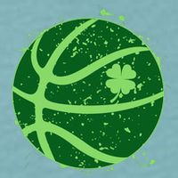 St Patrick's Day Lucky Shamrock Paint Splat Basketball Sueded Cloud Jersey T-Shirt