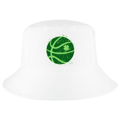 St Patrick's Day Lucky Shamrock Paint Splat Basketball Cool Comfort Performance Bucket Hat