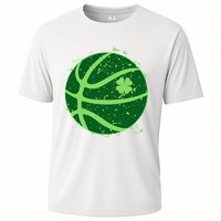 St Patrick's Day Lucky Shamrock Paint Splat Basketball Performance Shirt