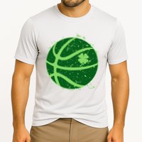 St Patrick's Day Lucky Shamrock Paint Splat Basketball Performance Shirt