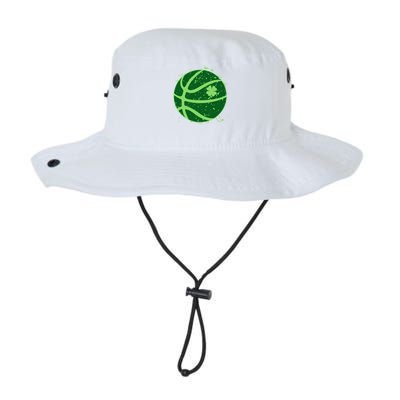 St Patrick's Day Lucky Shamrock Paint Splat Basketball Bucket Hat
