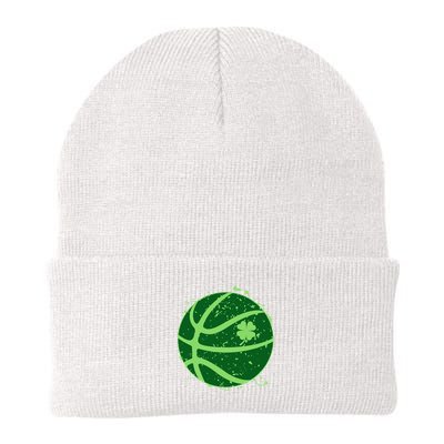 St Patrick's Day Lucky Shamrock Paint Splat Basketball Beanie