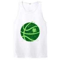 St Patrick's Day Lucky Shamrock Paint Splat Basketball PosiCharge Competitor Tank