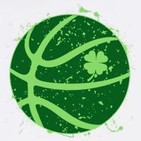 St Patrick's Day Lucky Shamrock Paint Splat Basketball Tank Top