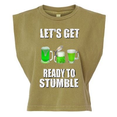 Saint Patrick's Day Lets Get Readyo Stumble Garment-Dyed Women's Muscle Tee