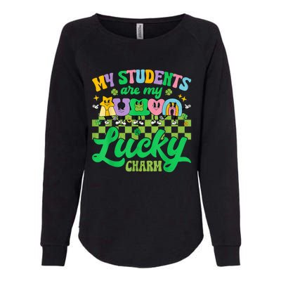 St Patricks Day Teacher My Students Are My Lucky Charm Womens California Wash Sweatshirt