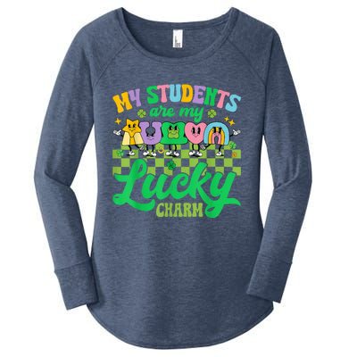 St Patricks Day Teacher My Students Are My Lucky Charm Women's Perfect Tri Tunic Long Sleeve Shirt