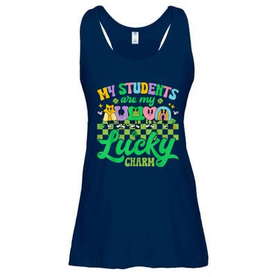 St Patricks Day Teacher My Students Are My Lucky Charm Ladies Essential Flowy Tank