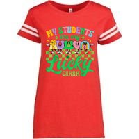 St Patricks Day Teacher My Students Are My Lucky Charm Enza Ladies Jersey Football T-Shirt