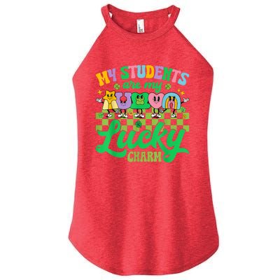 St Patricks Day Teacher My Students Are My Lucky Charm Women's Perfect Tri Rocker Tank