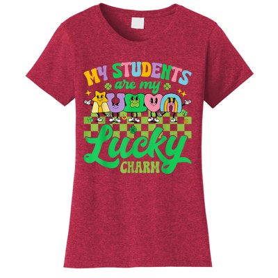 St Patricks Day Teacher My Students Are My Lucky Charm Women's T-Shirt