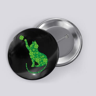 St Patricks Day, Cat St Patricks Day, Cat Shamrock Button