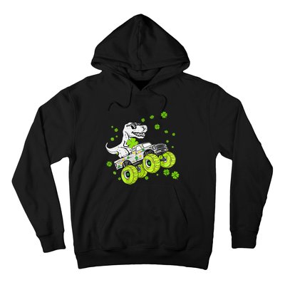 St Patricks Day Monster Truck Dinosaur Hoodie