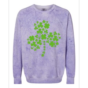 St Patricks Day Shamrock Funny Cute Shamrock St Patricks Day Colorblast Crewneck Sweatshirt