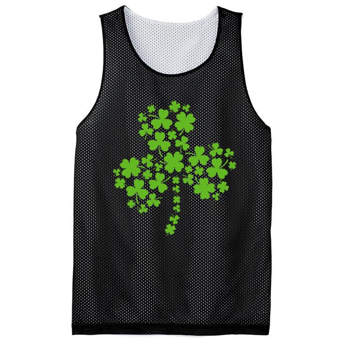 St Patricks Day Shamrock Funny Cute Shamrock St Patricks Day Mesh Reversible Basketball Jersey Tank