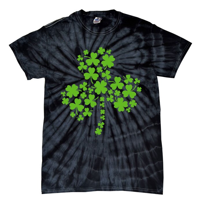 St Patricks Day Shamrock Funny Cute Shamrock St Patricks Day Tie-Dye T-Shirt