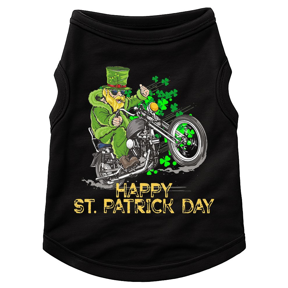 St Patricks Day For Motorcycle Bike Biker Rider Doggie Tank