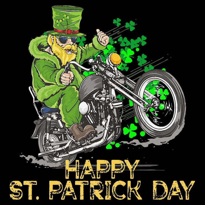 St Patricks Day For Motorcycle Bike Biker Rider Doggie Tank