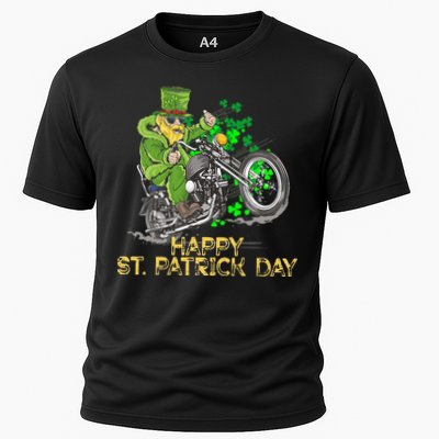 St Patricks Day For Motorcycle Bike Biker Rider Performance Shirt