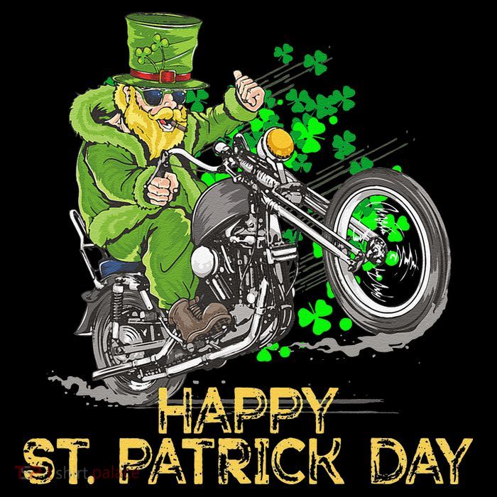 St Patricks Day For Motorcycle Bike Biker Rider Tall T-Shirt