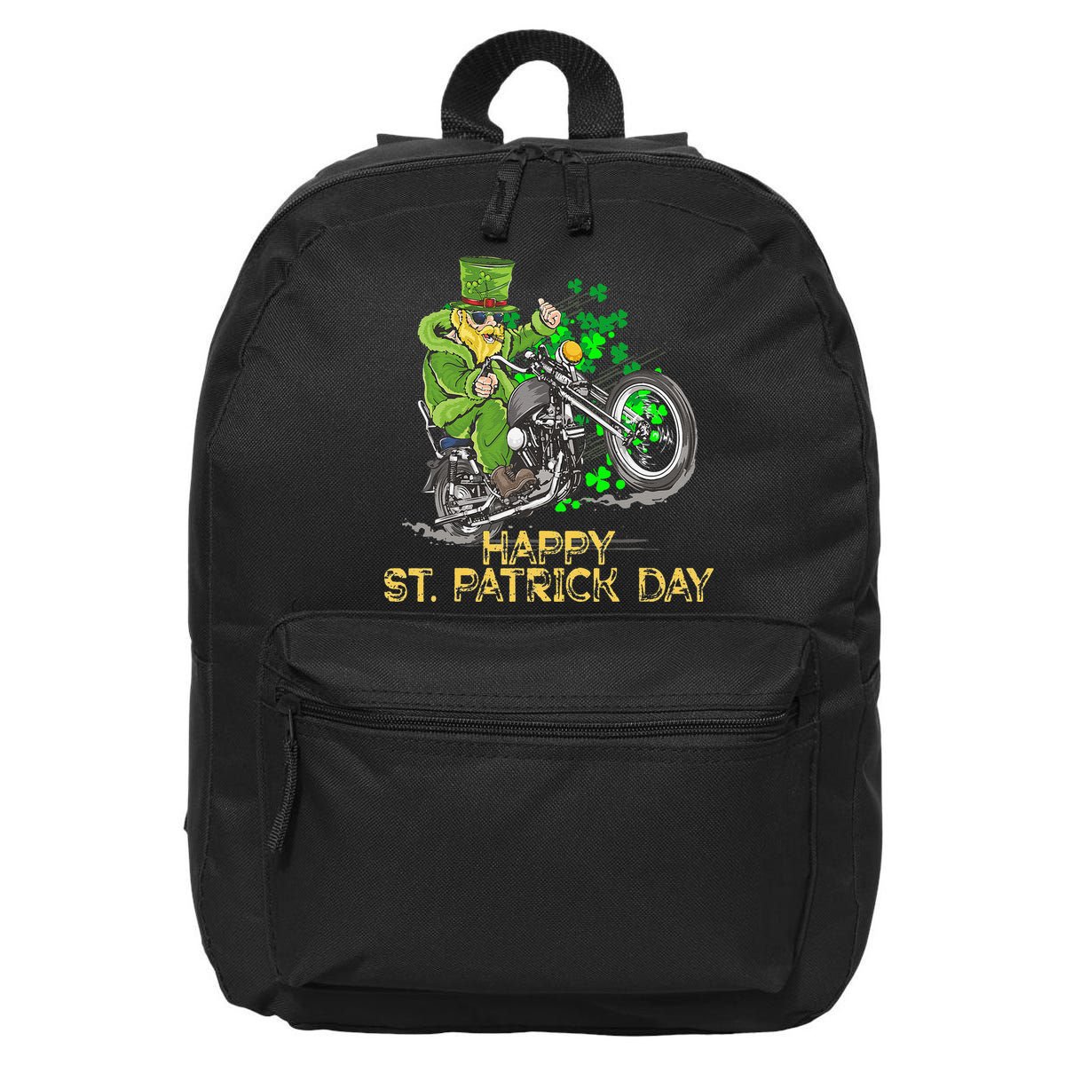 St Patricks Day For Motorcycle Bike Biker Rider 16 in Basic Backpack