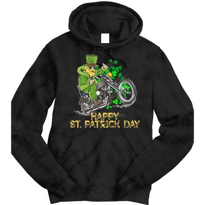 St Patricks Day For Motorcycle Bike Biker Rider Tie Dye Hoodie