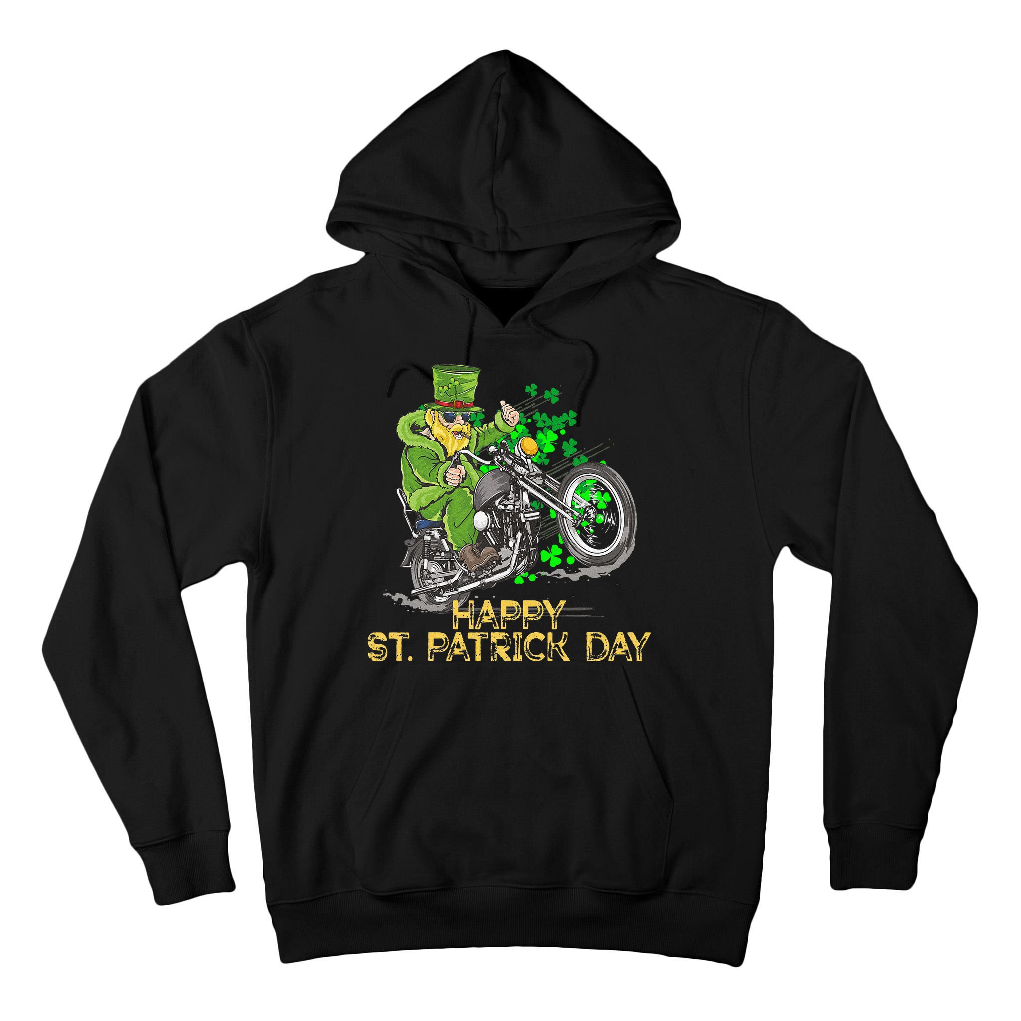 St Patricks Day For Motorcycle Bike Biker Rider Tall Hoodie