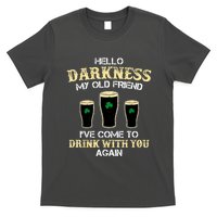 St. Patricks Day Hello Darkness My Old Friend Irish Shamrock Beer Day Gift T-Shirt