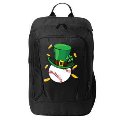 St Patricks Day Baseball Leprechaun Irish Catcher Gift City Backpack