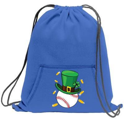 St Patricks Day Baseball Leprechaun Irish Catcher Gift Sweatshirt Cinch Pack Bag