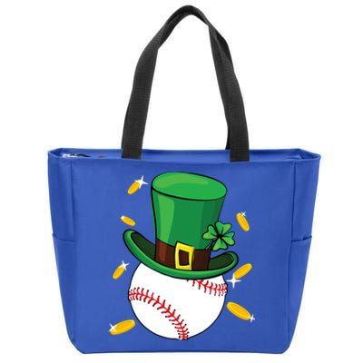 St Patricks Day Baseball Leprechaun Irish Catcher Gift Zip Tote Bag