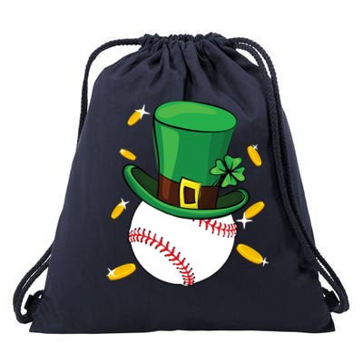 St Patricks Day Baseball Leprechaun Irish Catcher Gift Drawstring Bag