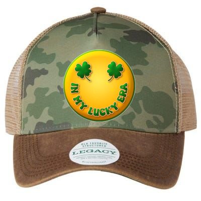 St Patricks Day In My Lucky Era Smiley Emoji Legacy Tie Dye Trucker Hat