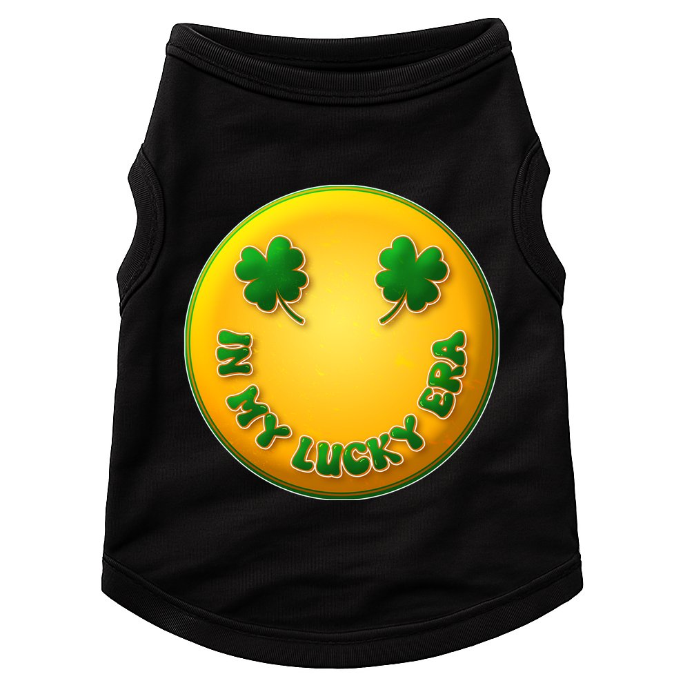 St Patricks Day In My Lucky Era Smiley Emoji Doggie Tank